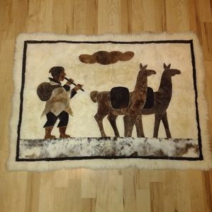 Alpaca fur art